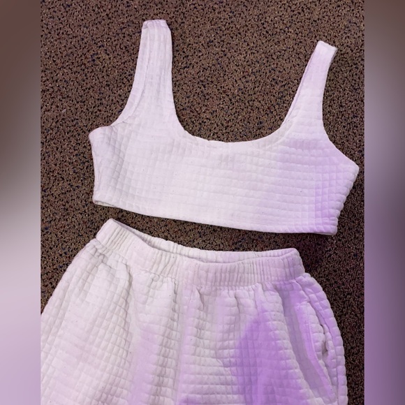 White Sweat Set - Picture 2 of 3